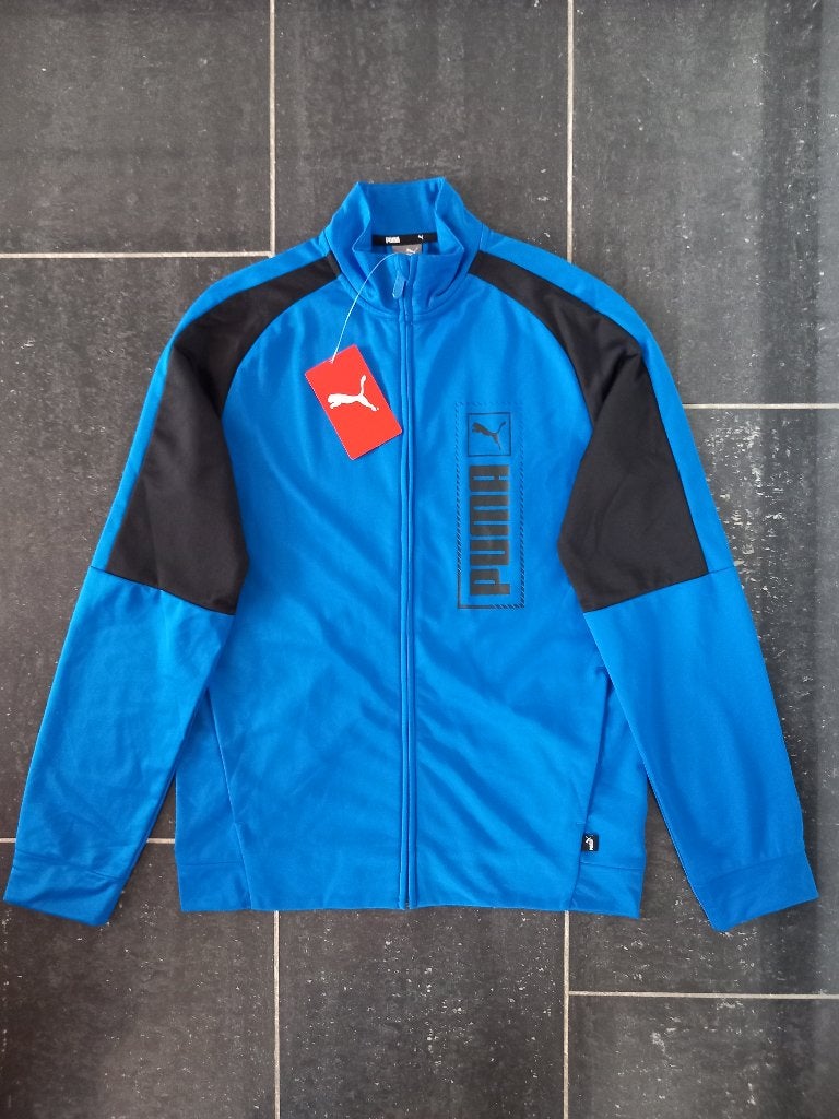 Puma Trainingsvest Trainingsjas m 176 k blauw splinternieuw!, Puma Sport, Jongen of Meisje, Nieuw, Ophalen of Verzenden