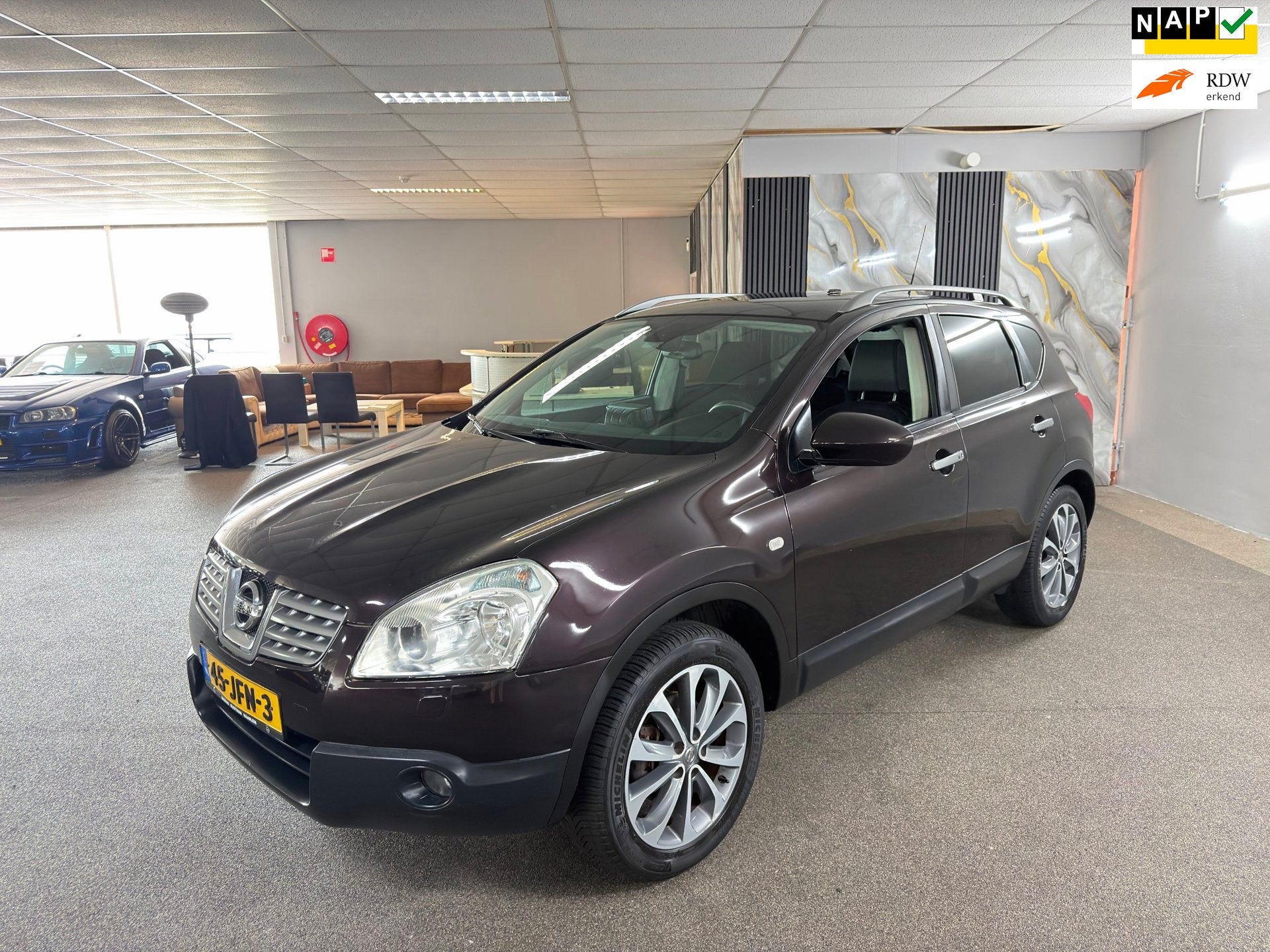 Nissan Qashqai 2.0 Tekna 1e Eigenaar,Cruise,Clima,Camera,Blu, Voorwielaandrijving, Gebruikt, Zwart, Leder en Stof