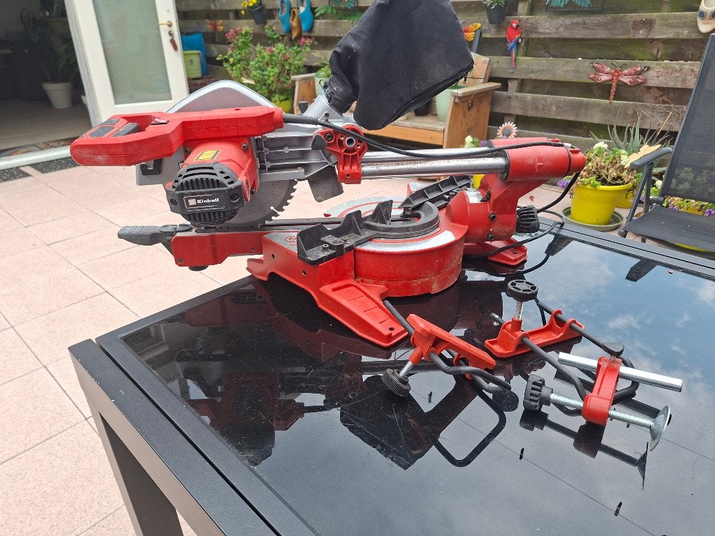Einhell afkort - verstekzaag, Ophalen, Gebruikt, Einhell, Afkortzaag