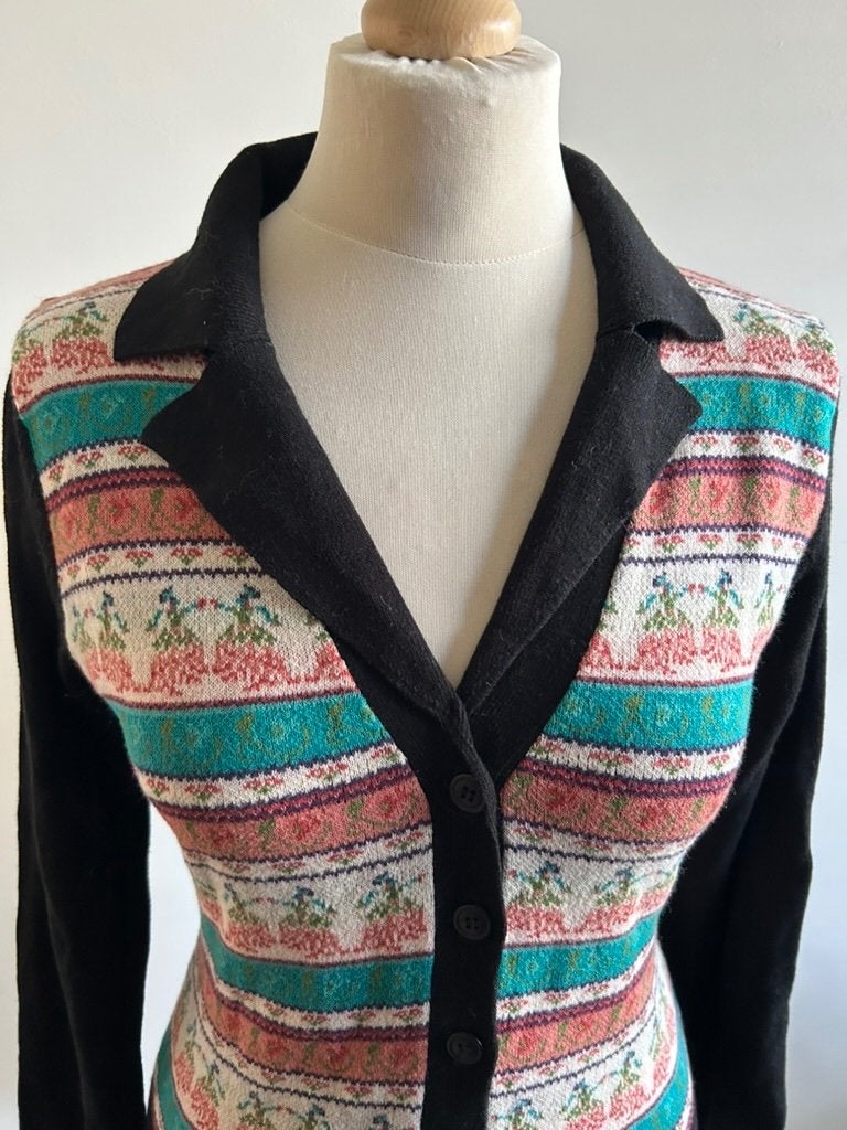 King Louie maat L gaaf warm vest 3228, Kleding | Dames, Truien en Vesten, Zwart, Maat 42/44 (L), Ophalen of Verzenden, Zo goed als nieuw