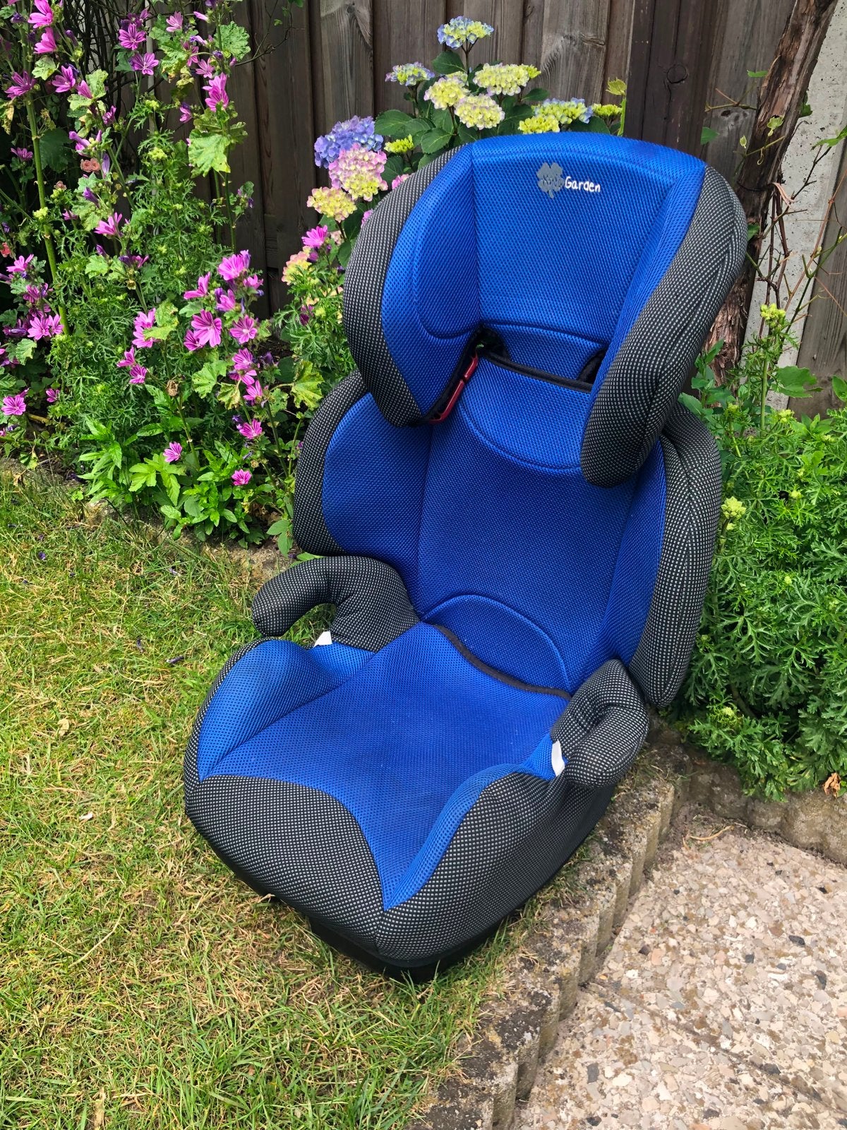 Blauw Kinderzitje - Comfortabel en Veilig, Kinderen en Baby's, Autostoeltjes, Overige merken, 15 t/m 36 kg, Verstelbare rugleuning