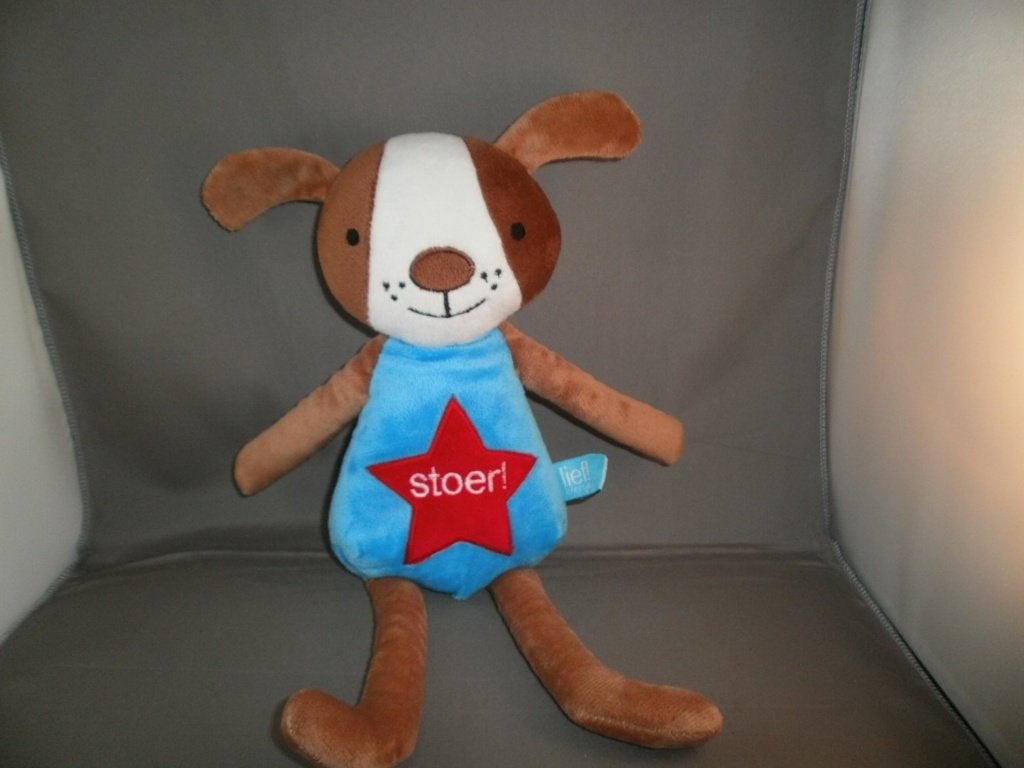 lief lifestyle hond stoer op buik in rode ster blauwe buik, Overige merken, Nieuw, Middelgroot (20 tot 80 cm), Hond