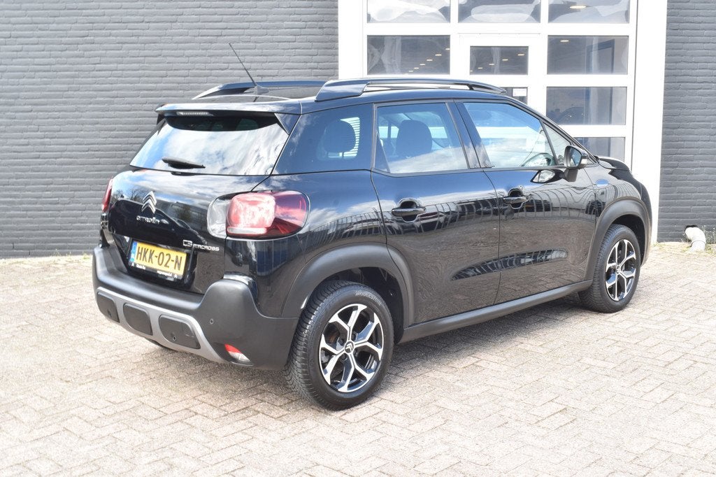 Citroën C3 Aircross PureTech 110 Max Navi | Airco | Keyless, Auto's, Citroën, Gebruikt, 1199 cc, Zwart, 1191 kg