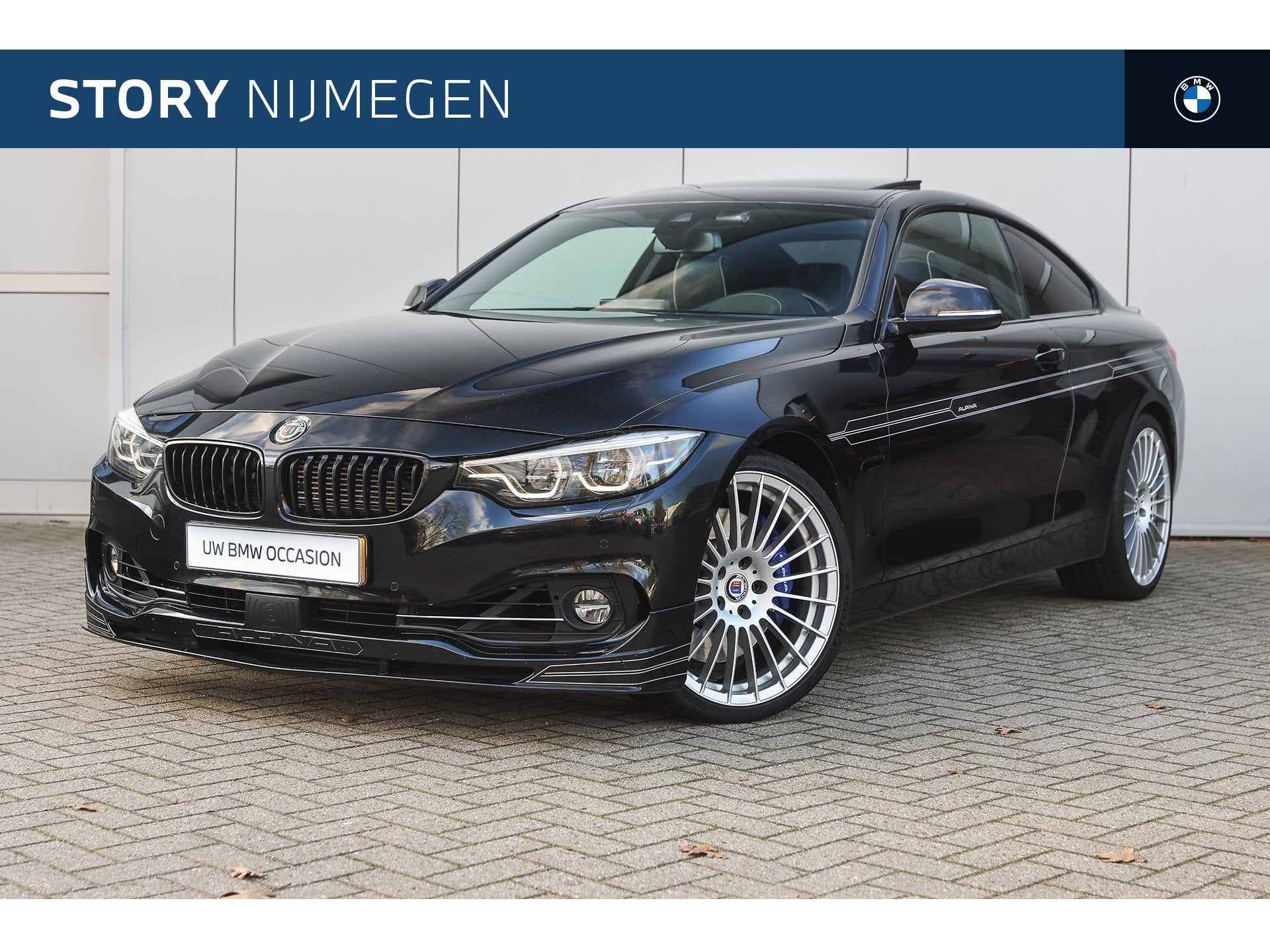 Alpina B4S Biturbo Coupe Automaat / Schuif-kanteldak / Sport, Auto's, 12 maanden, Zwart, Bedrijf, Vierwielaandrijving