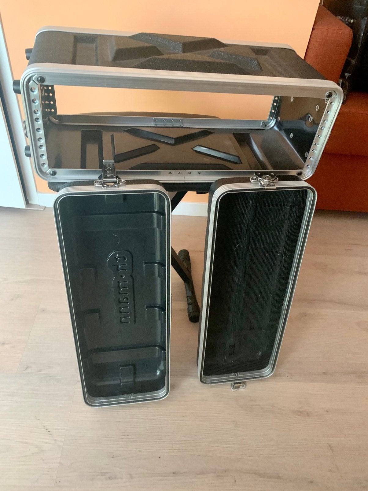 Flightcase 19 inch 3he, Ophalen, Zo goed als nieuw, Overige instrumenten, Flightcase
