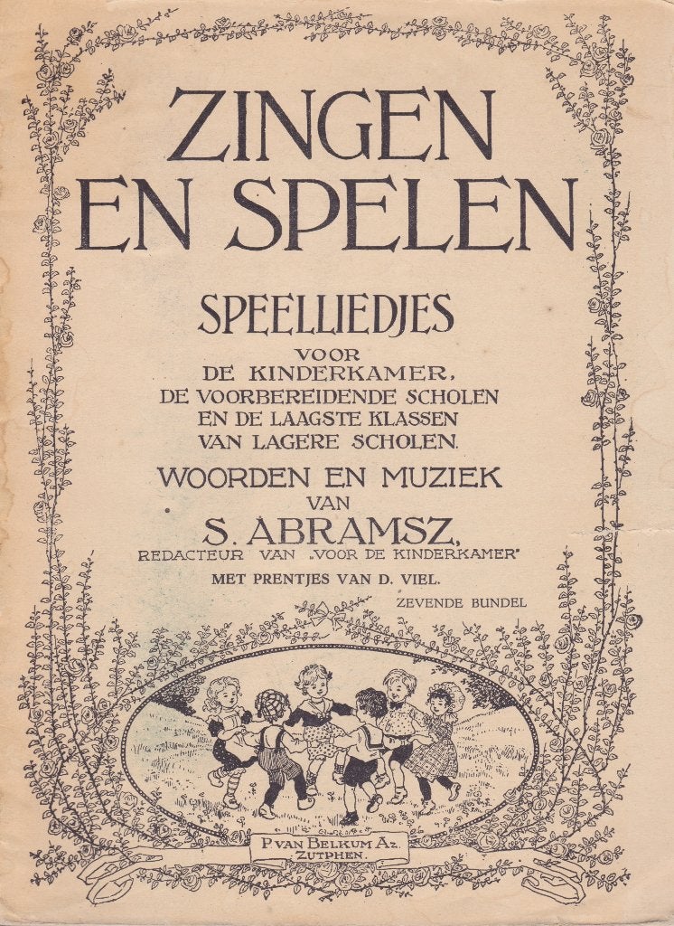 S.ABRAMZ - ZINGEN EN SPELEN, Ophalen of Verzenden, Zo goed als nieuw, Artiest of Componist, Populair