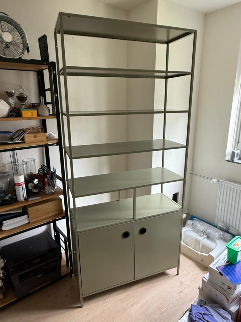 Woood Atlas metalen kast - Groen, Ophalen, Gebruikt, 200 cm of meer, 50 tot 100 cm