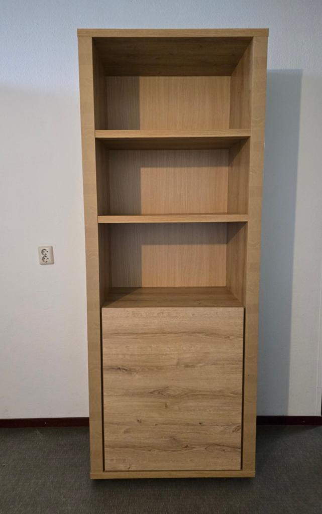 Boekenkast lamulux Deba meubelen model Fresh hout look, Ophalen, Overige materialen, Met deur(en), 200 cm of meer