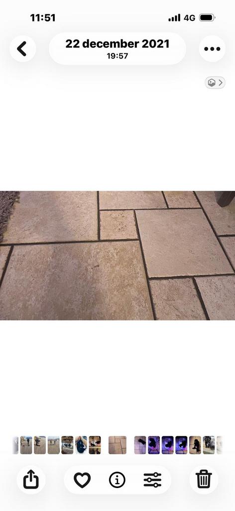 Tegels 20 m2 voor binnen, Ophalen, Zo goed als nieuw, 10 m² of meer, Vloertegels
