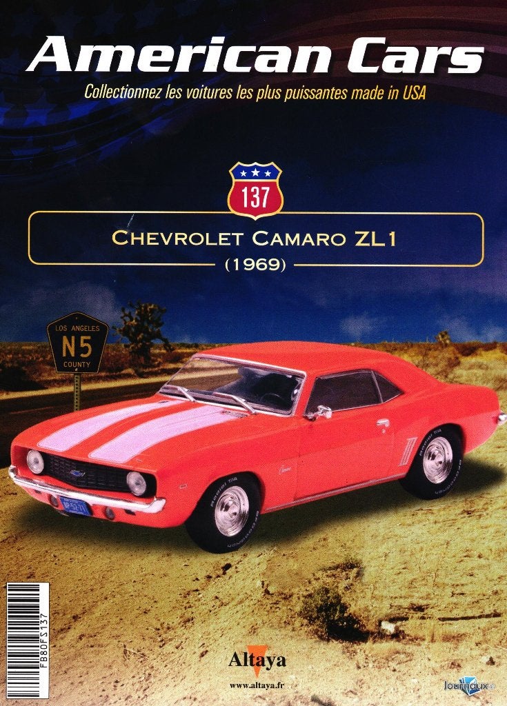 Chevrolet Camaro ZL1 1969 1/43 ALTAYA American cars # 137, Hobby en Vrije tijd, Modelauto's | 1:43, Verzenden, Nieuw, Auto, Overige merken