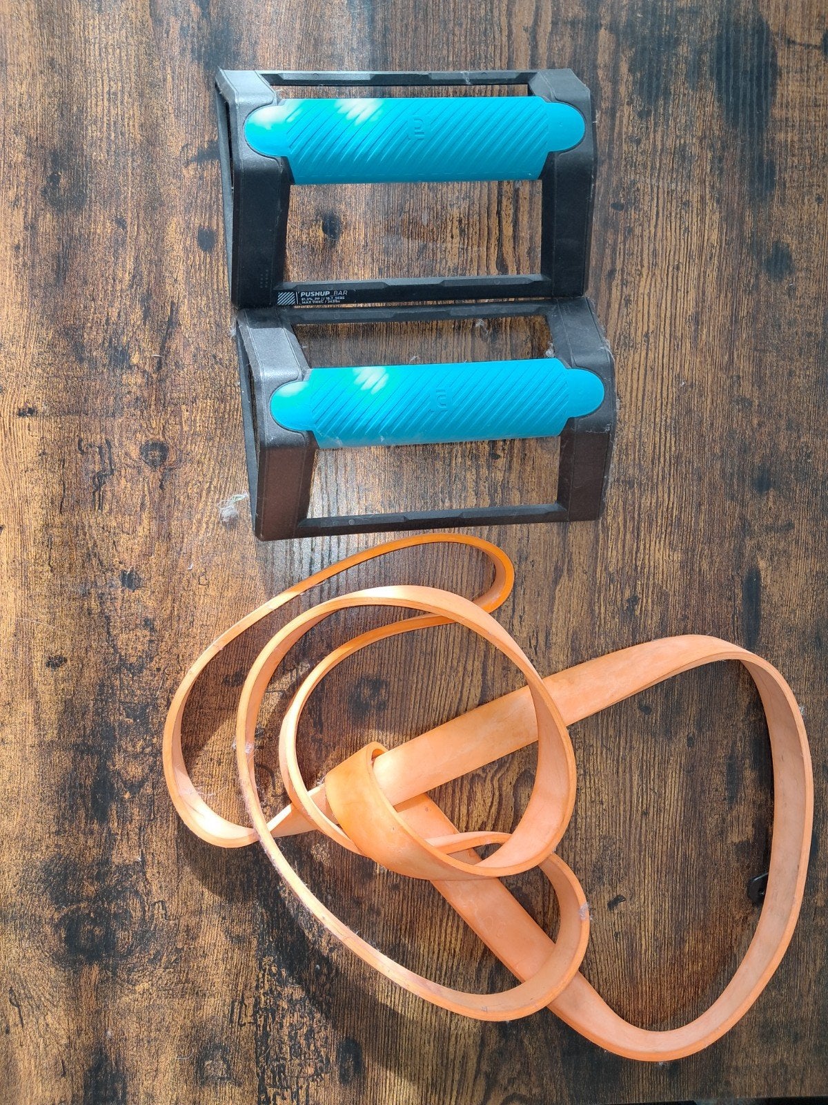 Push-up steunen en weerstandsband voor binnen en buiten, Ophalen, Gebruikt, Buik, Weerstandband