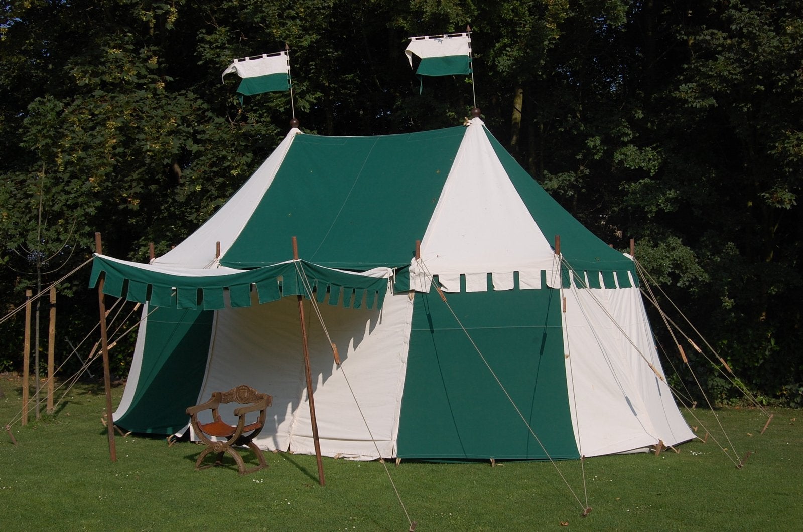 Landsknecht Riddertent - 6,8x4,5m, Caravans en Kamperen, Ophalen, Gebruikt, Meer dan 6