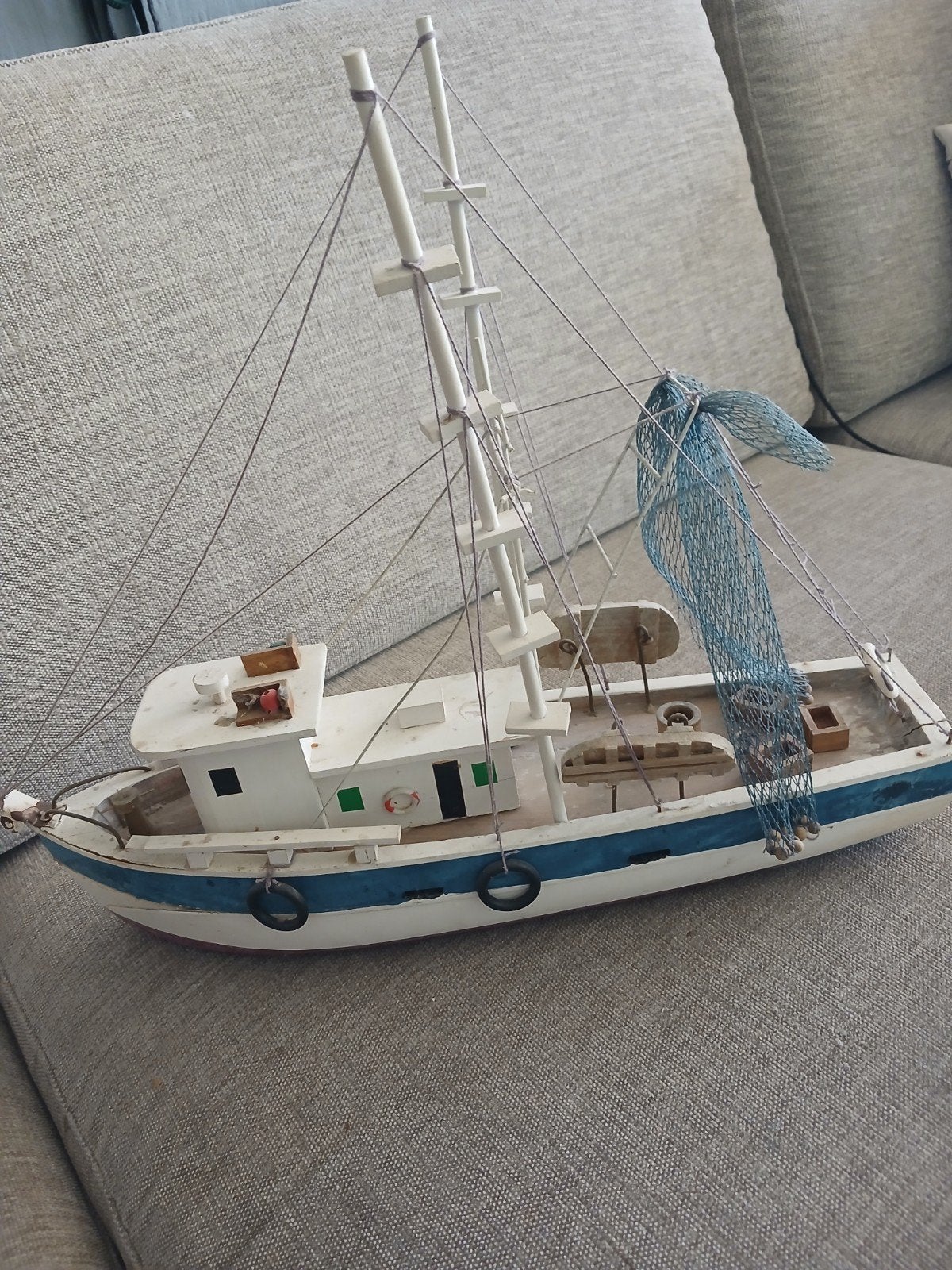 houten vissersboot, Ophalen, Gebruikt