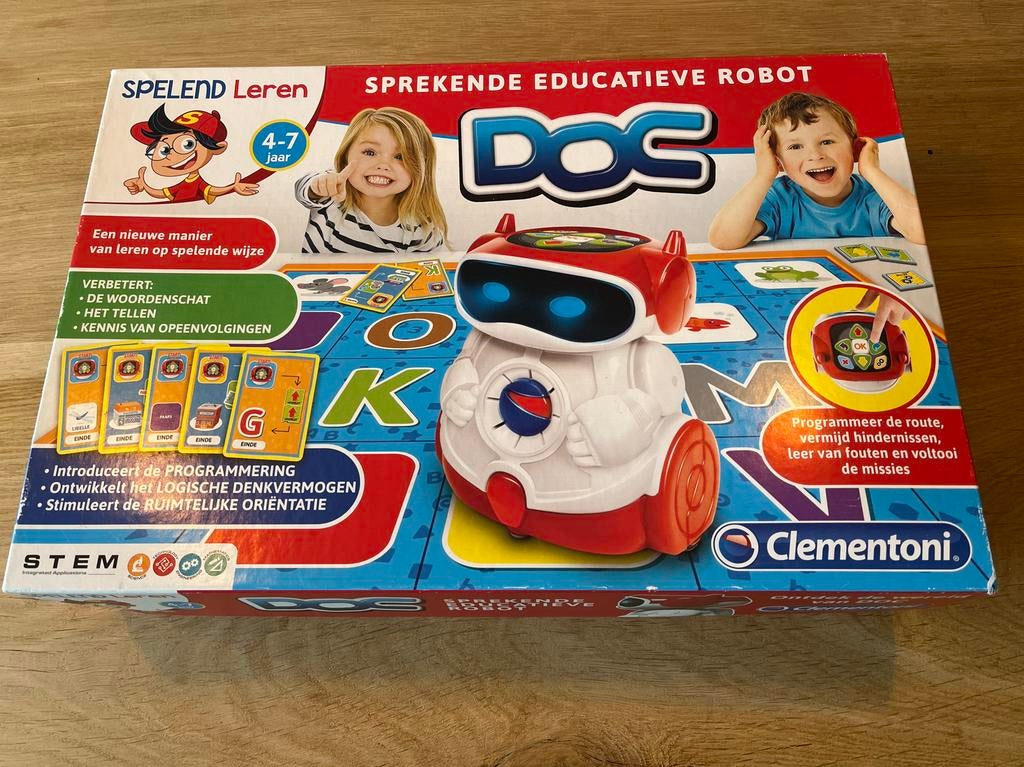Clementoni Doc Spraakgestuurde Educatieve Robot 4-7 jaar, Kinderen en Baby's, Speelgoed | Educatief en Creatief, Ophalen of Verzenden