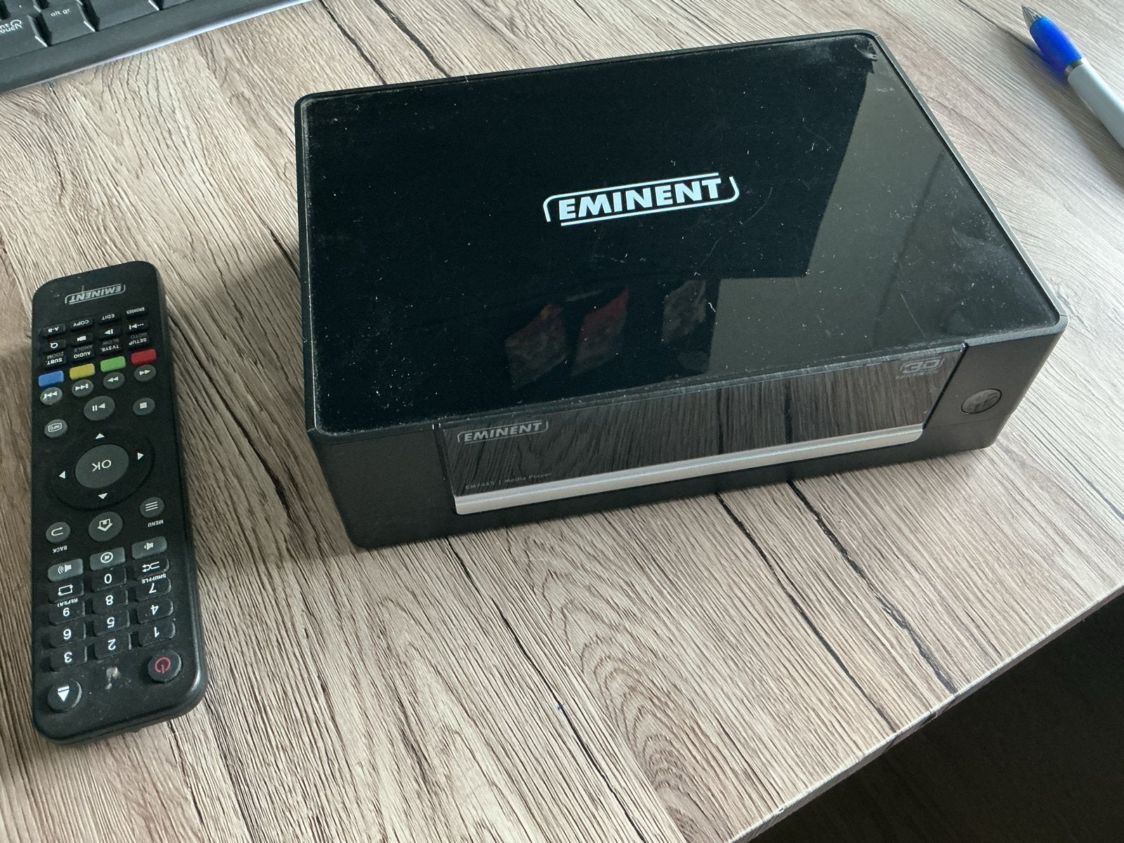 Eminent EM7485 3D Full HD Mediaspeler met afstandsbediening, Ophalen, Gebruikt, HDMI, Zonder harde schijf