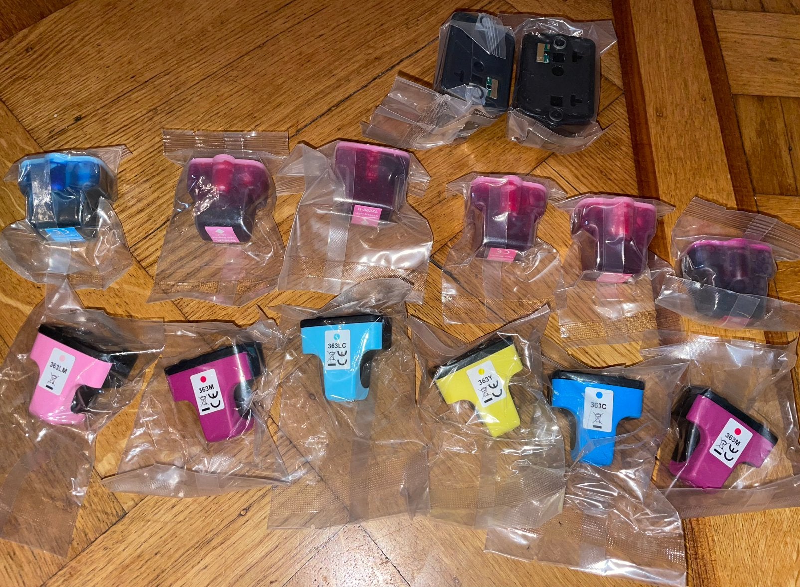 Hp cartridges inktpatronen (363M, 363C, 363Y, 363LC, 363LM, Ophalen of Verzenden, Zo goed als nieuw