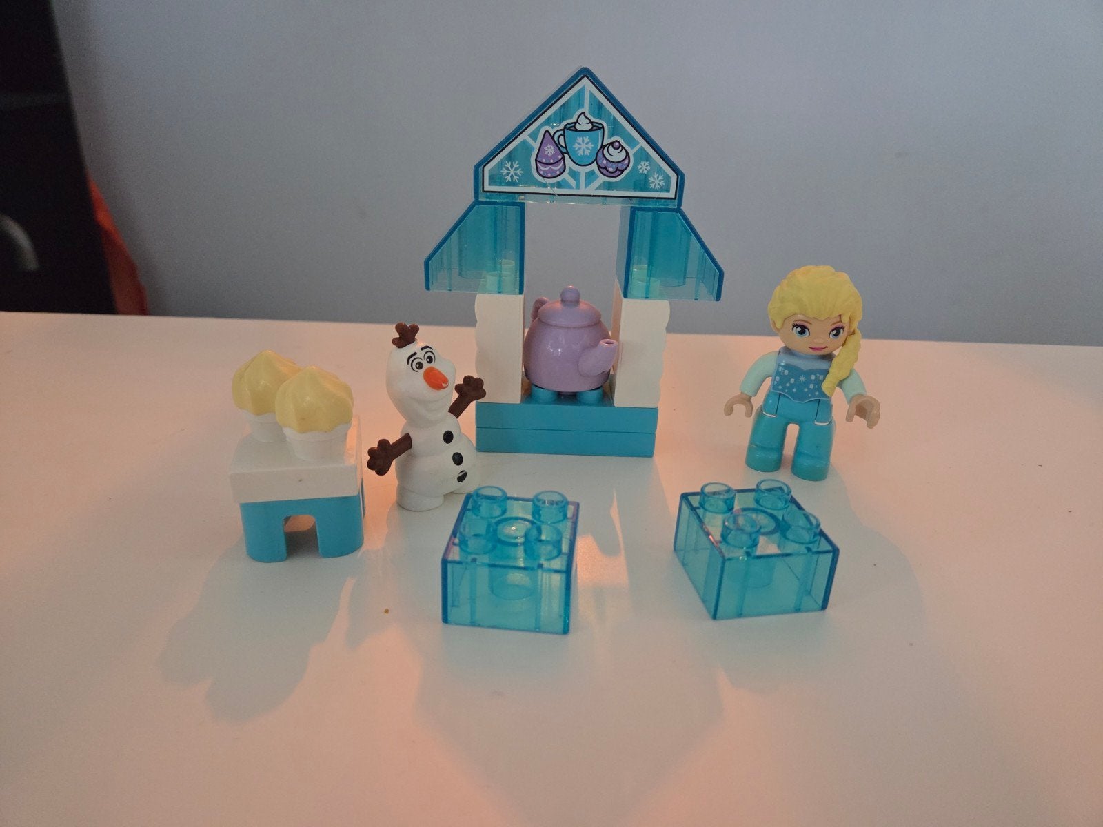 LEGO DUPLO Disney Frozen Elsa's en Olaf theekransje, Ophalen of Verzenden, Zo goed als nieuw, Overige merken