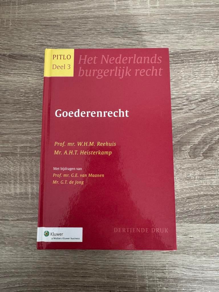 Goederenrecht Pitlo deel 3, Ophalen of Verzenden, Zo goed als nieuw