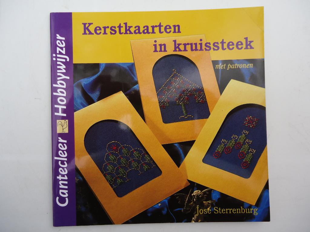 Kerstkaarten in kruissteek. José sterrenburg. Met patronen., Ophalen, Jose Sterrenburg, Zo goed als nieuw, Borduren en Naaien