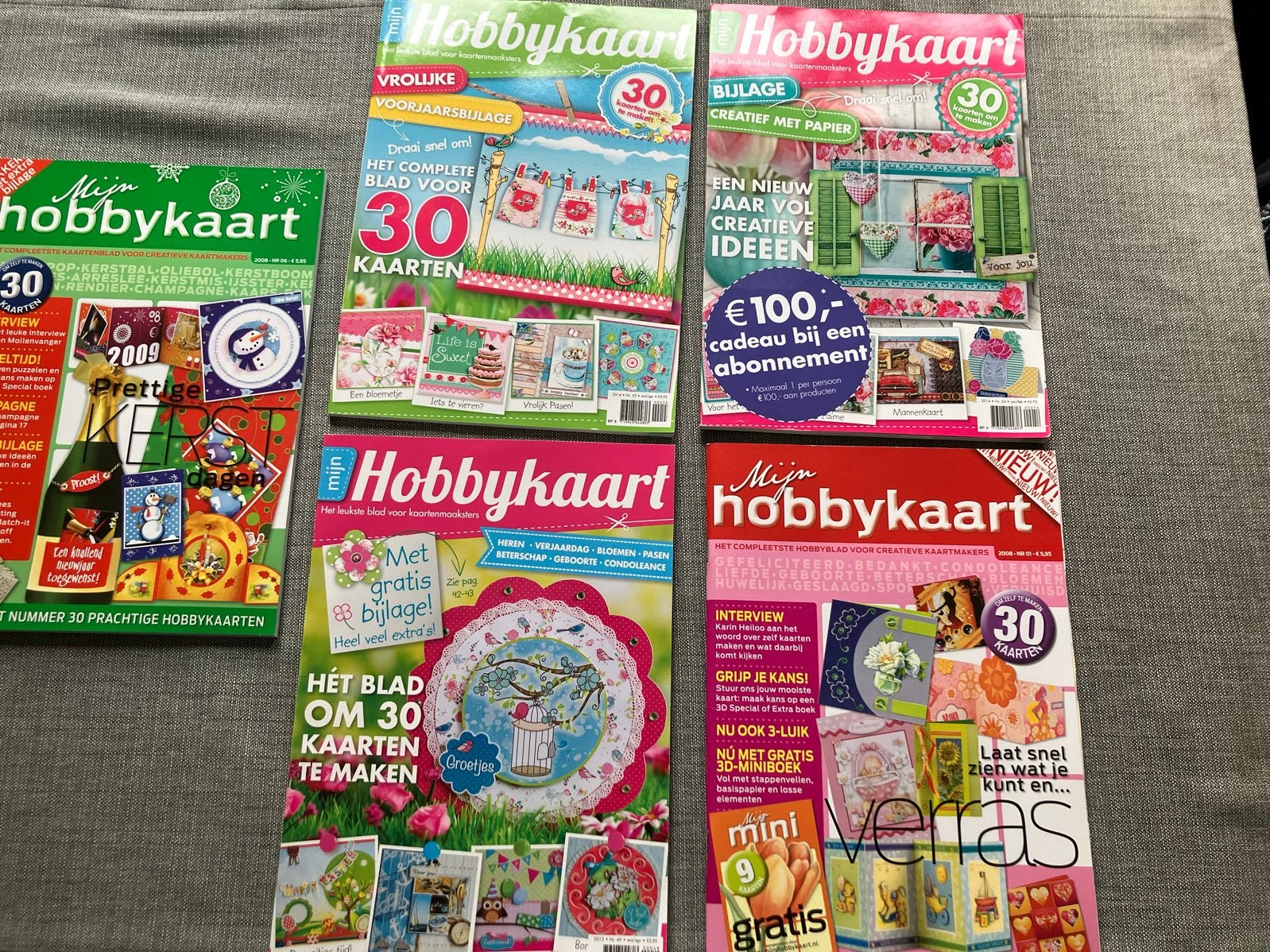 Mijn Hobbykaart tijdschriften - diverse edities, Hobby en Vrije tijd, Kaarten | Zelf maken, Ophalen of Verzenden, Gebruikt, Overige thema's
