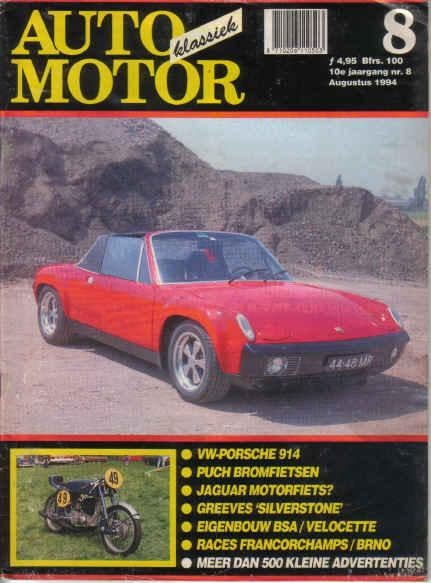 AMK 8 1994 : VW Porsche 914 / 6 - Greeves - BSA - Velocette, Ophalen of Verzenden, Gelezen, Algemeen