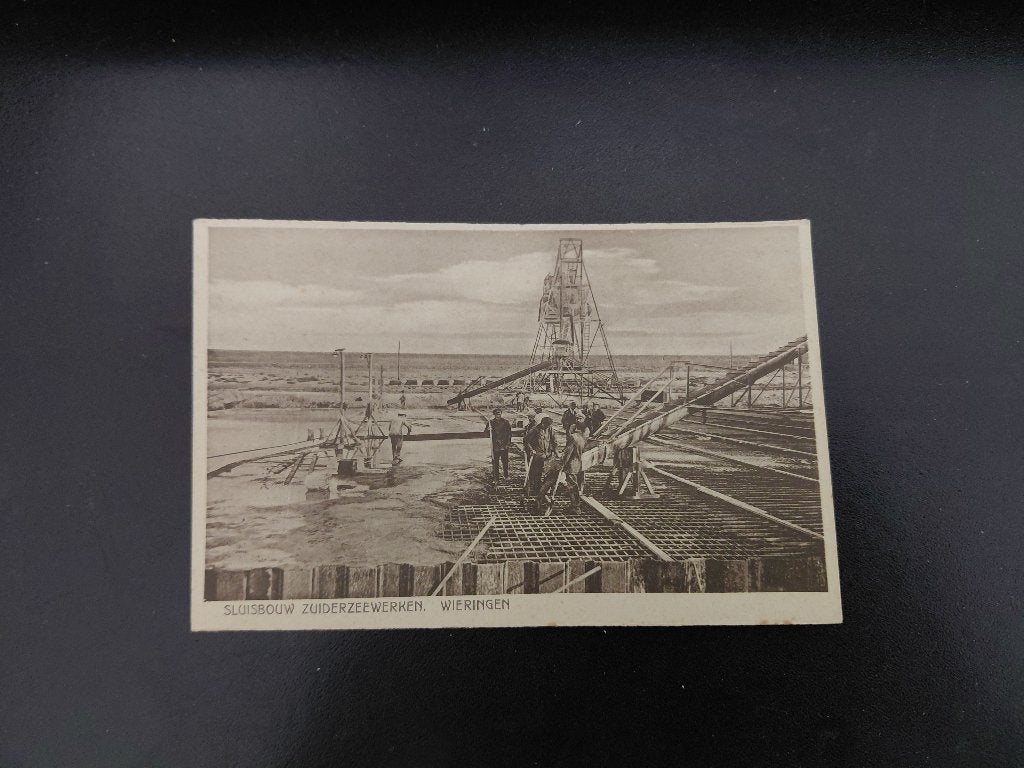 Sluisbouw Zuiderzeewerken- 2, Wieringen, ongelopen, jaren 20, Verzenden, 1920 tot 1940, Ongelopen, Noord-Holland