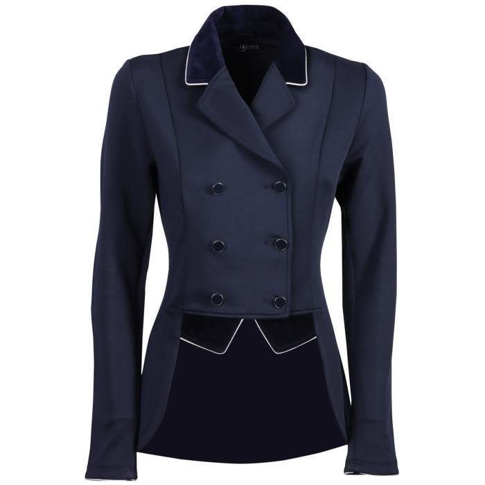Harry’s horse wedstrijdjasje EQS silver blauw 36, Dieren en Toebehoren, Paardrijkleding, Ophalen, Blauw, Dressuur, Nieuw