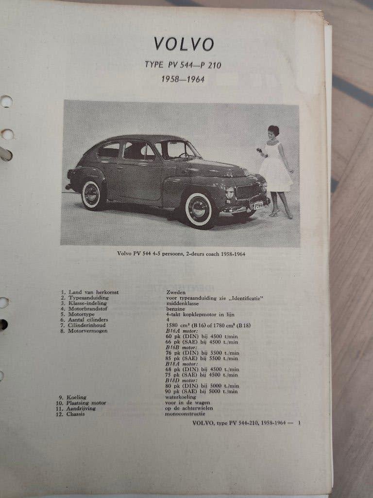 Werkplaats handboek Volvo Katterug PV544 en andere, Ophalen of Verzenden
