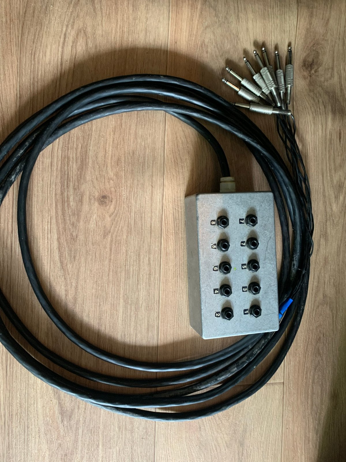 8-kanaals audio snake / stagebox met jack-aansluitingen, Ophalen of Verzenden, Gebruikt, Apparatuur