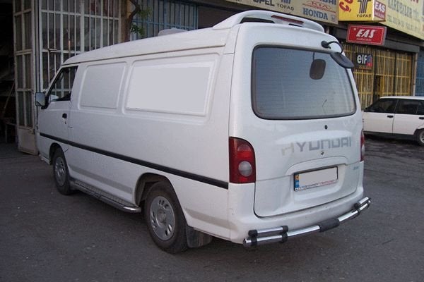 Hyundai H100 Sidebars met aluminium trede, Niet ingevuld, Niet ingevuld, Niet ingevuld