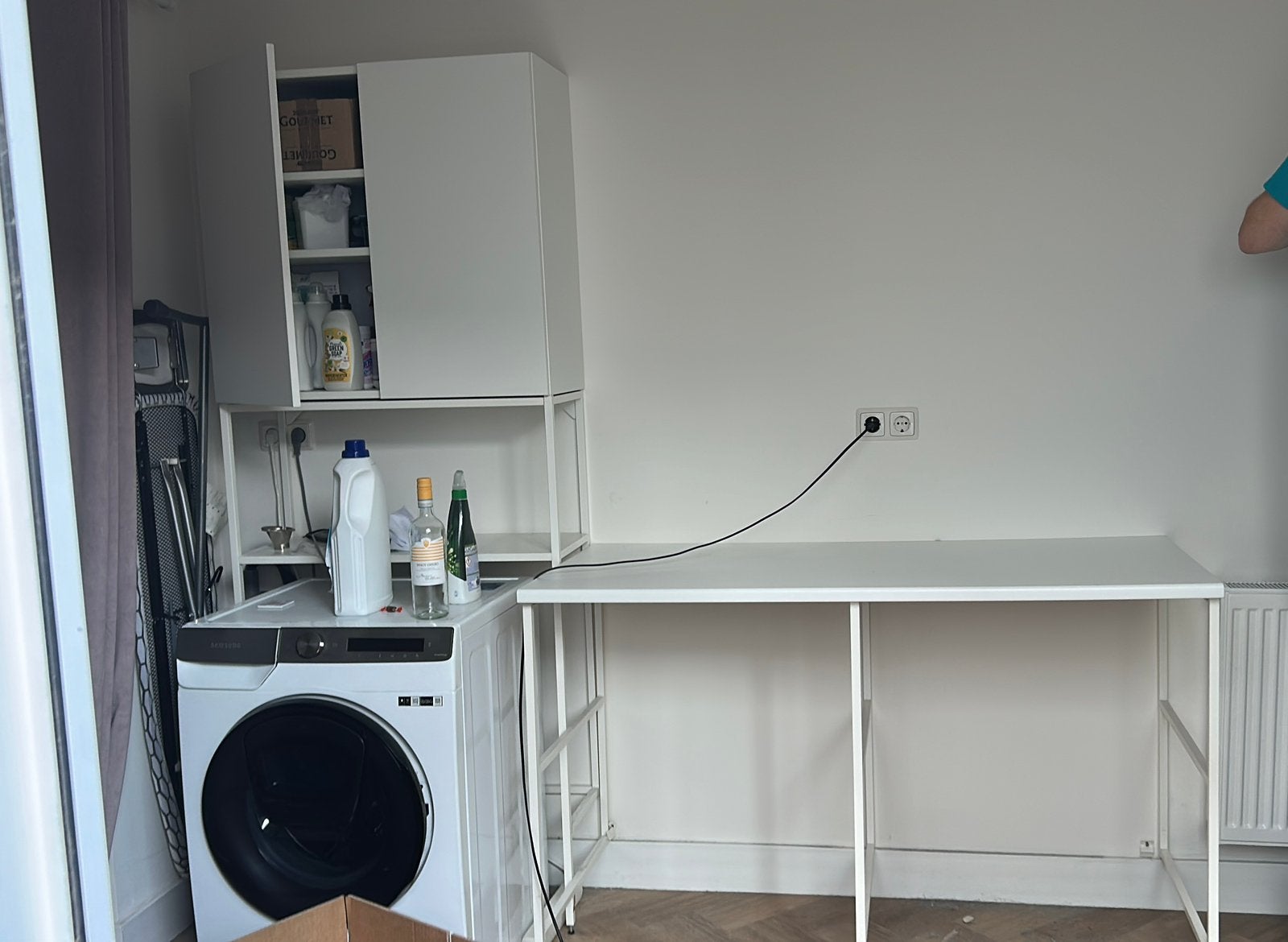 Wasmachinekast en tafelcombinatie, Ophalen, Gebruikt