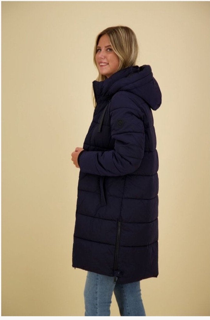 Geisha Jas Navy Metallic maat 44 jas is nieuw!, Geisha, Blauw, Maat 42/44 (L), Ophalen of Verzenden