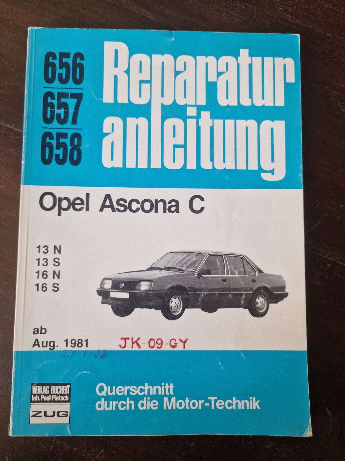 Opel Ascona C Reparatiehandleiding (aug. 1981), Ophalen of Verzenden, Gelezen, Opel, Verlag Bucheli