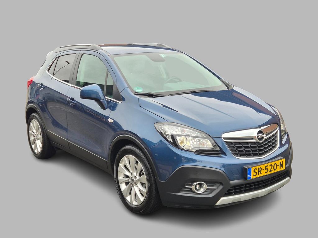 Opel Mokka 1.4 T Cosmo Automaat, Navi, Half leder, Trekhaak, Gebruikt, Euro 6, Blauw, 14 km/l