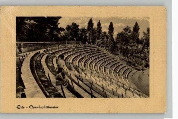 Ede 2 kaarten openluchttheater, Verzenden, 1940 tot 1960, Gelopen, Gelderland