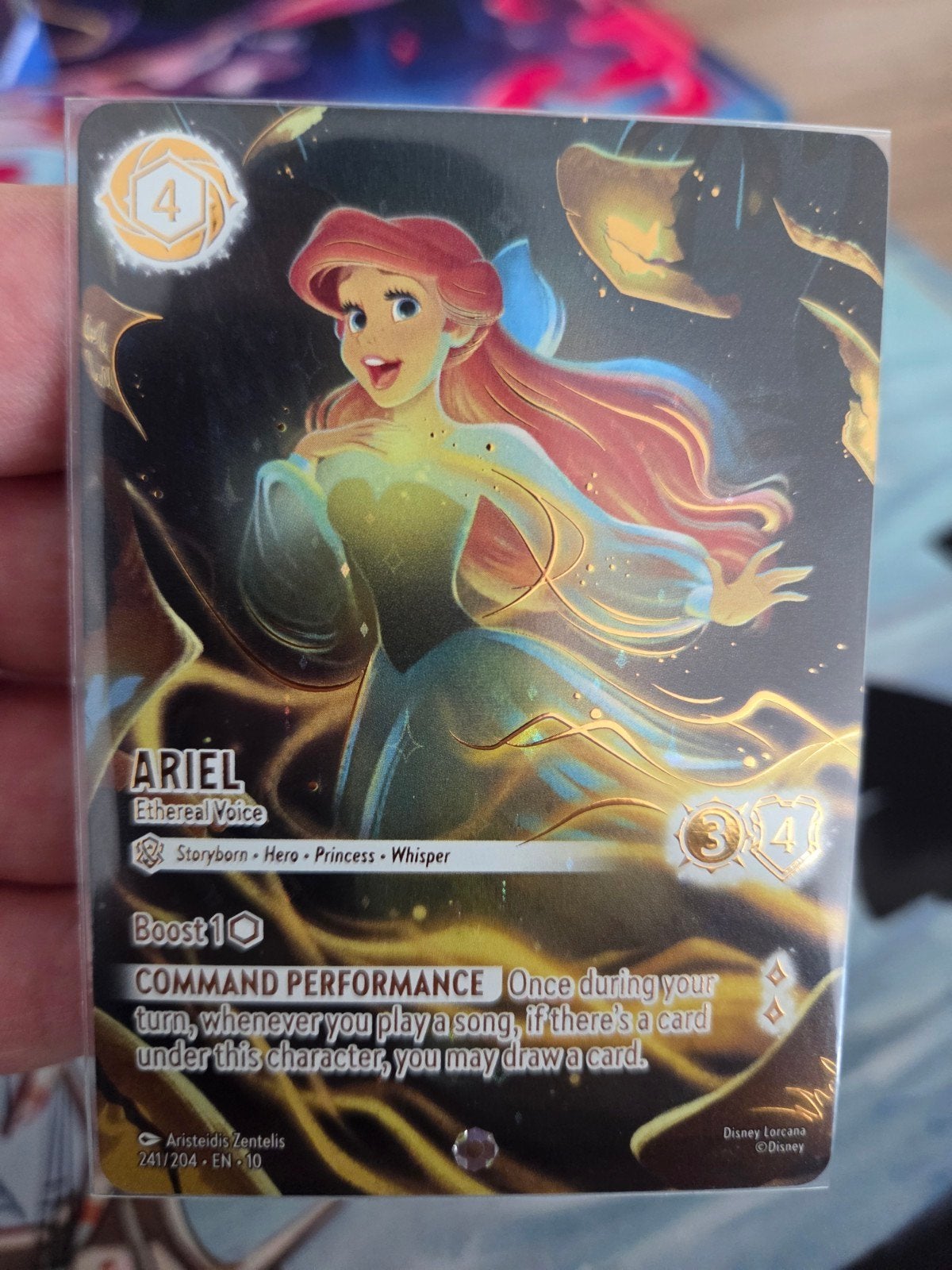 Lorcana Iconic Ariel Ethereal Voice, Ophalen of Verzenden, Nieuw, Losse kaart, Foil