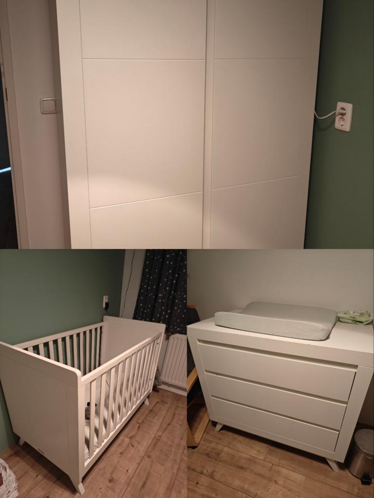 Bopita babykamer 3-delige set, Kinderen en Baby's, Kinderkamer | Complete kinderkamers, Ophalen, Zo goed als nieuw, Jongetje of Meisje