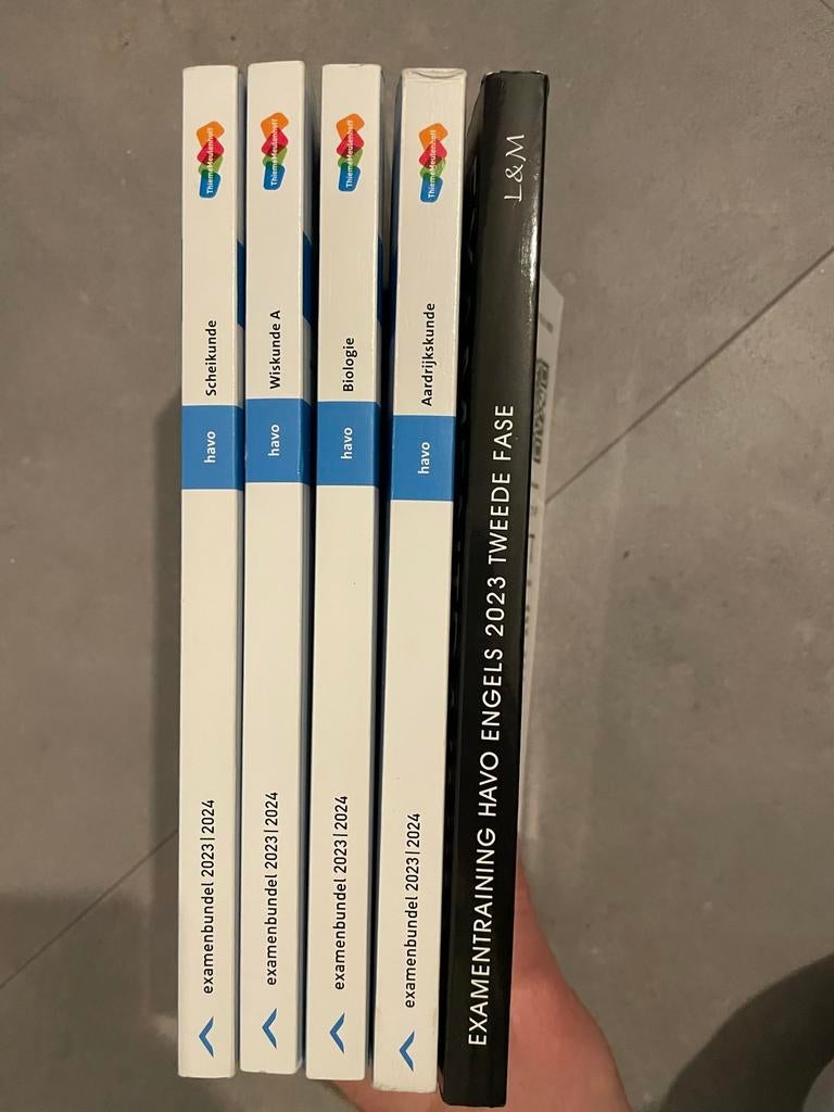 Examenbundels N&G HAVO 2023/2024 & Examentraining Engels, Ophalen of Verzenden, Zo goed als nieuw, HAVO, Biologie