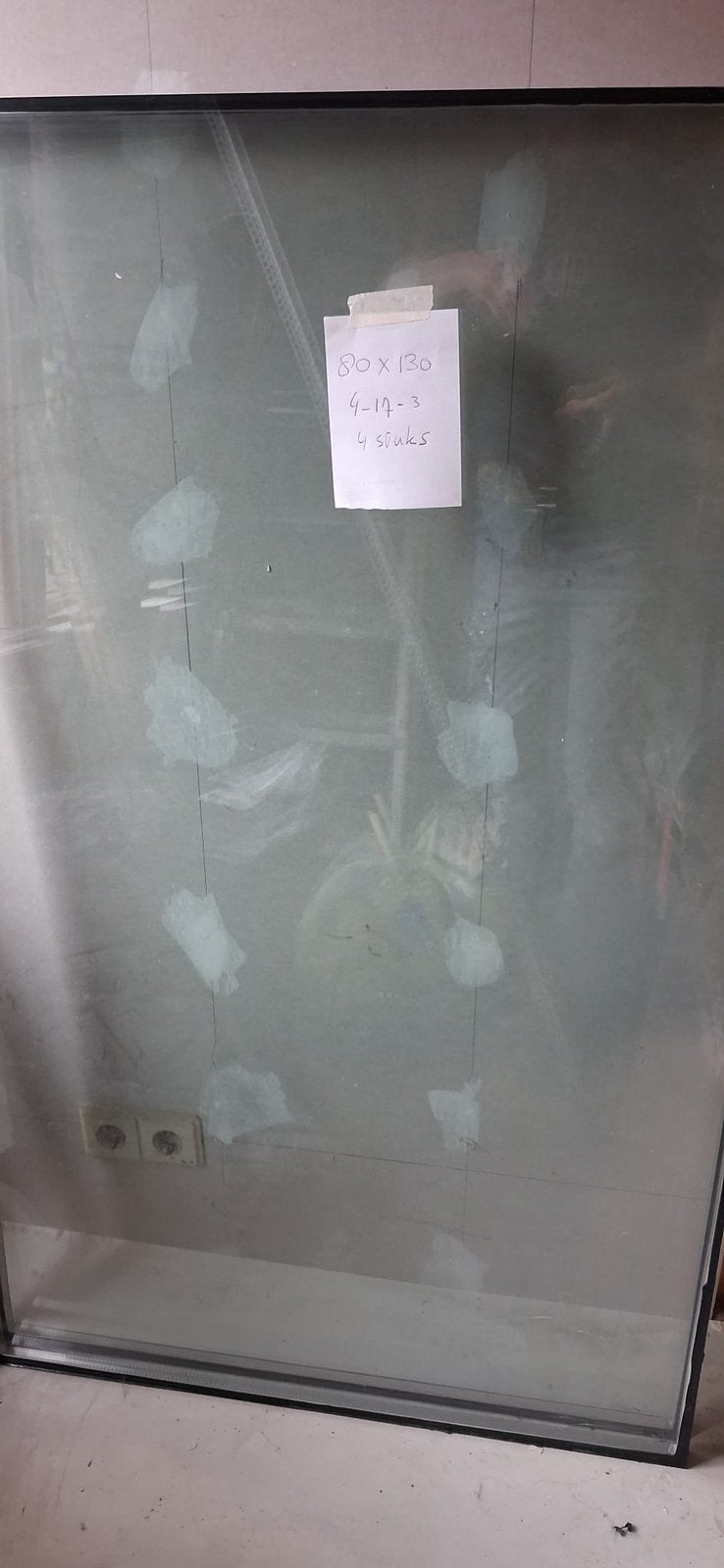 4 x dubbelglas ruiten, Doe-het-zelf en Verbouw, Glas en Ramen, Ophalen, Gevelraam of Ruit, 80 tot 120 cm, 120 tot 160 cm
