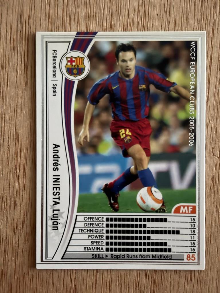 Andrés Iniesta Luján Spelerskaart FC Barcelona 2005-2006, Ophalen of Verzenden, Zo goed als nieuw, Buitenlandse clubs, Spelerskaart