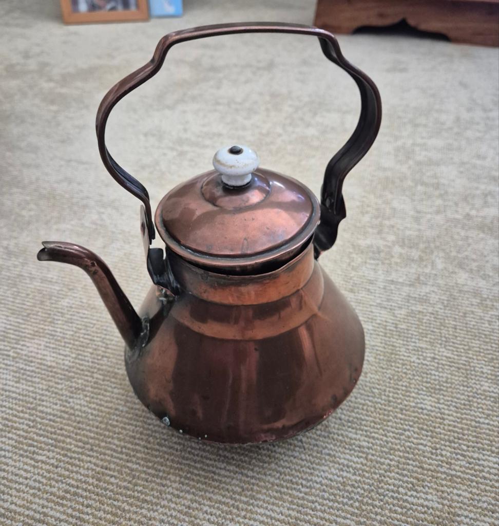 Koperen koffiekan uit begin vorige eeuw, Ophalen, Koper
