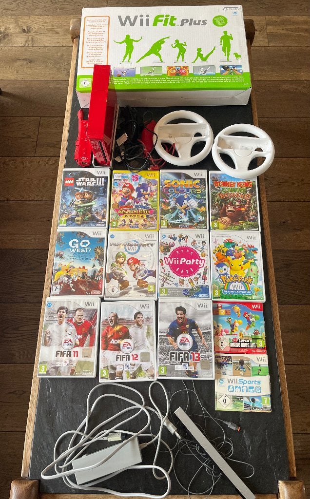 Wii, Ophalen, Zo goed als nieuw, Met 1 controller, Met stuurtje