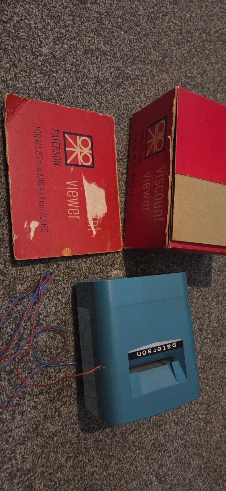 Paterson Viscount Viewer voor 35mm en 4x4cm dia's, Ophalen of Verzenden, Gebruikt