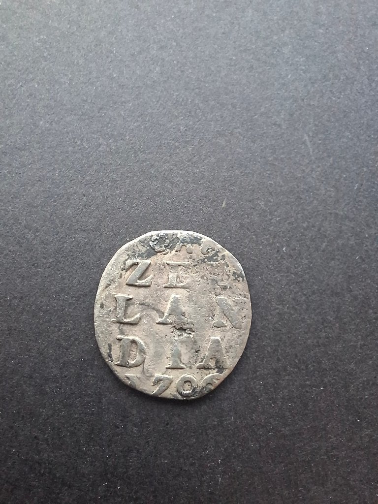 Dubbele stuiver zeeland 1706, Postzegels en Munten, Vóór koninkrijk, Verzenden, Zilver, Overige waardes