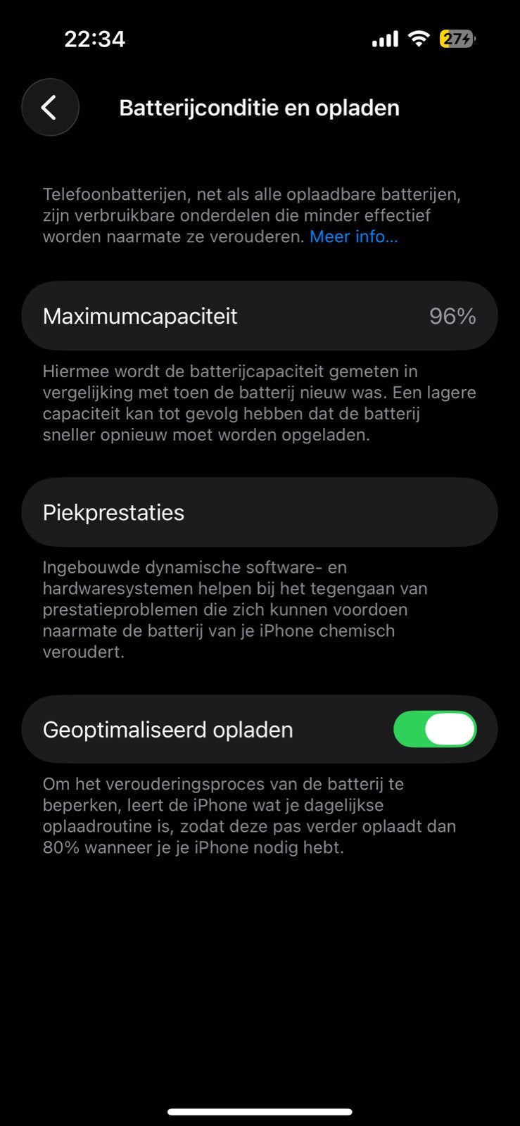 iPhone 14 Pro 256GB zwart - 96% batterijconditie, Telecommunicatie, Mobiele telefoons | Apple iPhone, 256 GB, Zwart, Ophalen of Verzenden