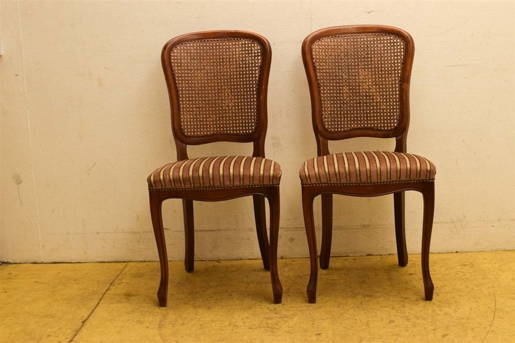 4 selva stuks houten eetkamerstoelen 46606
