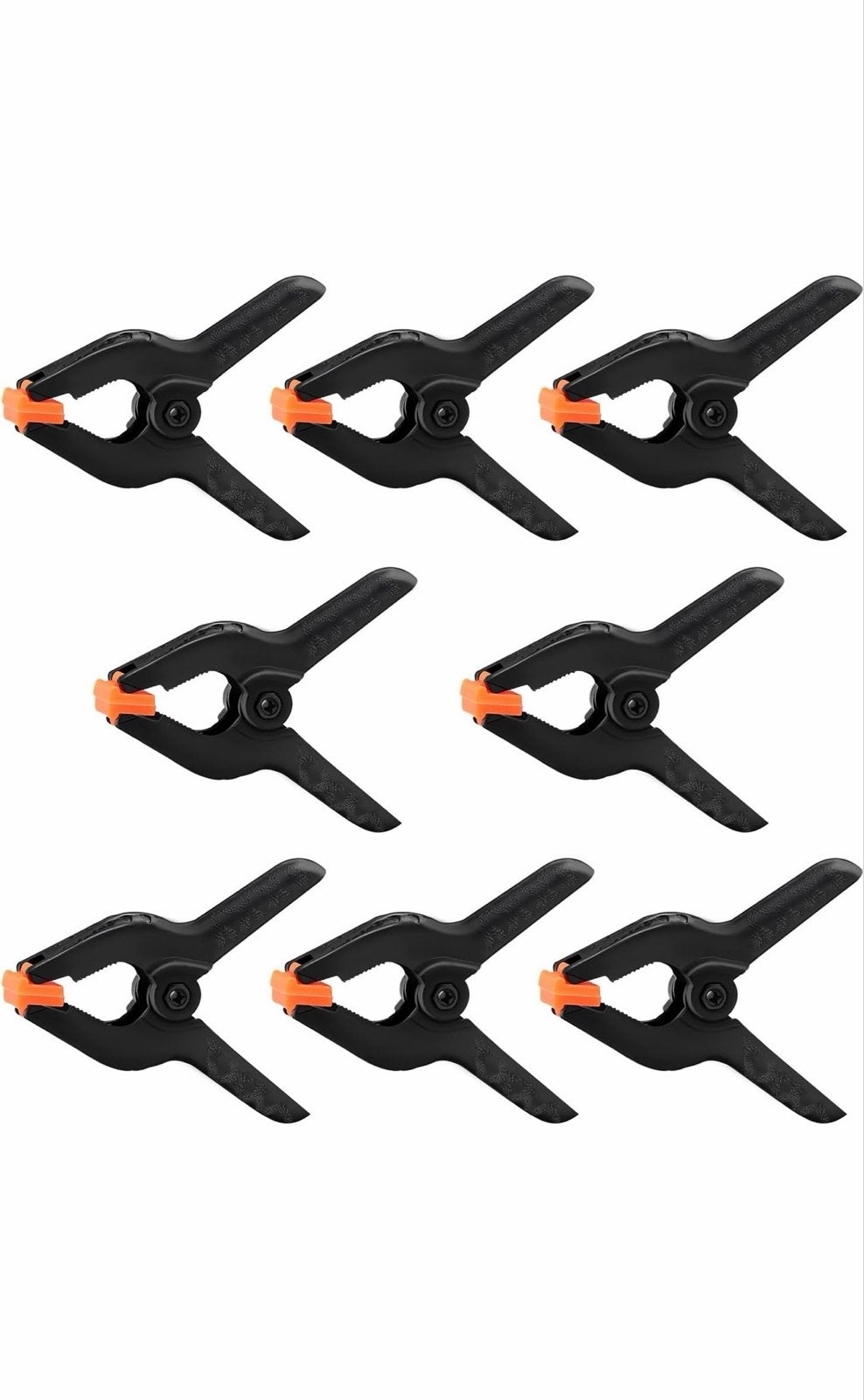 8 stuks veerklemmen - 93mm - Zwart/Oranje, Ophalen of Verzenden, Nieuw, Klem, Overige merken