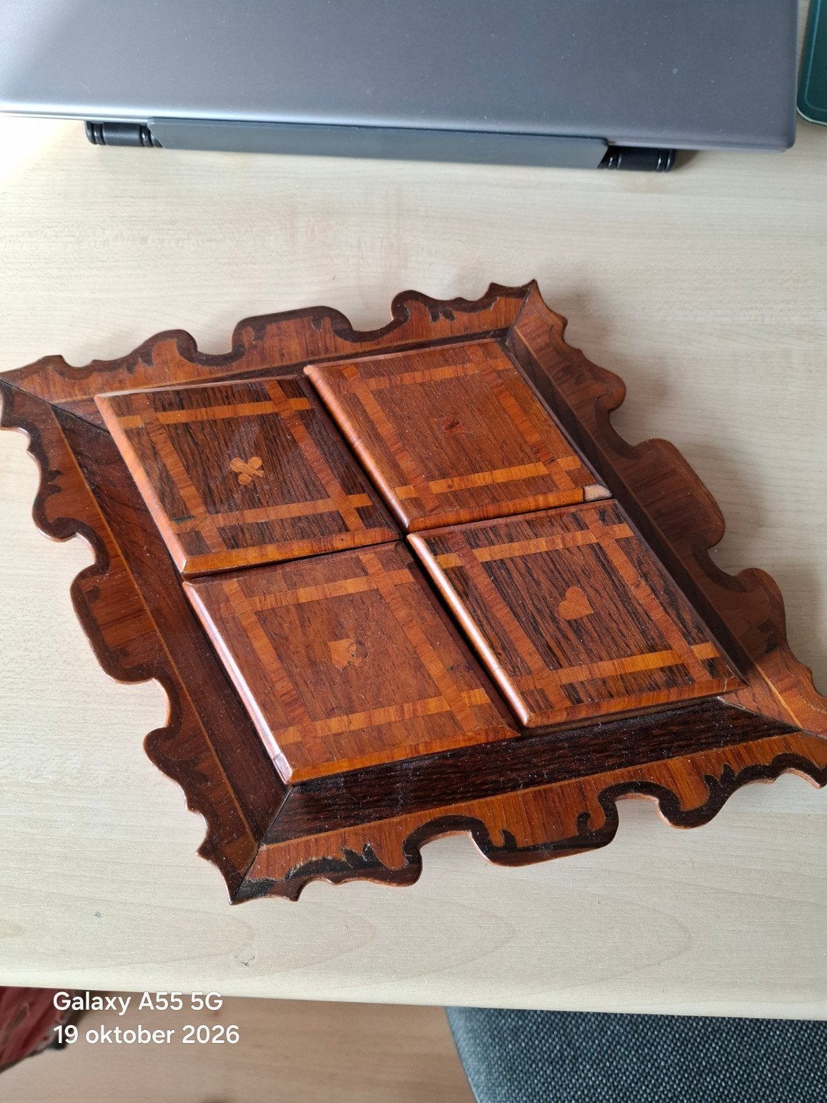 ANTIEK KAART SPEEL TABLEAU, Ophalen