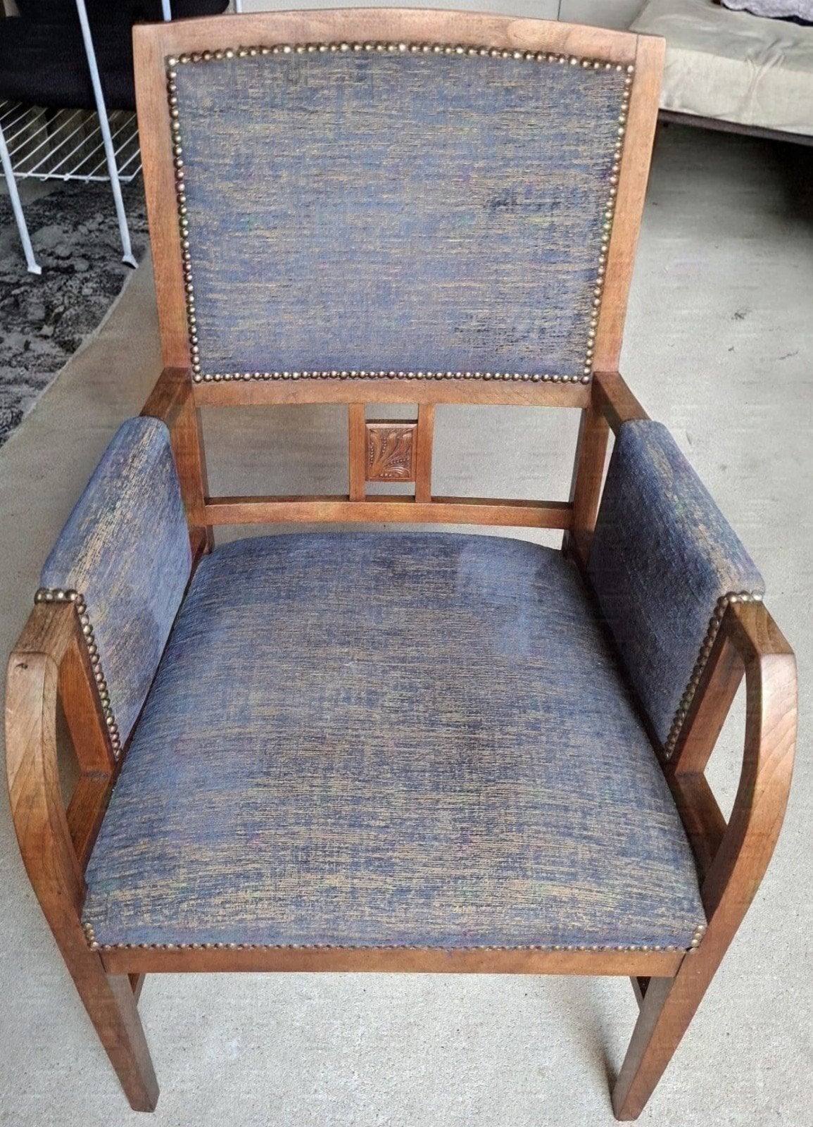 Antieke stoel Gebr. Schonau Rotterdam - 85+ jaar oud, Ophalen of Verzenden