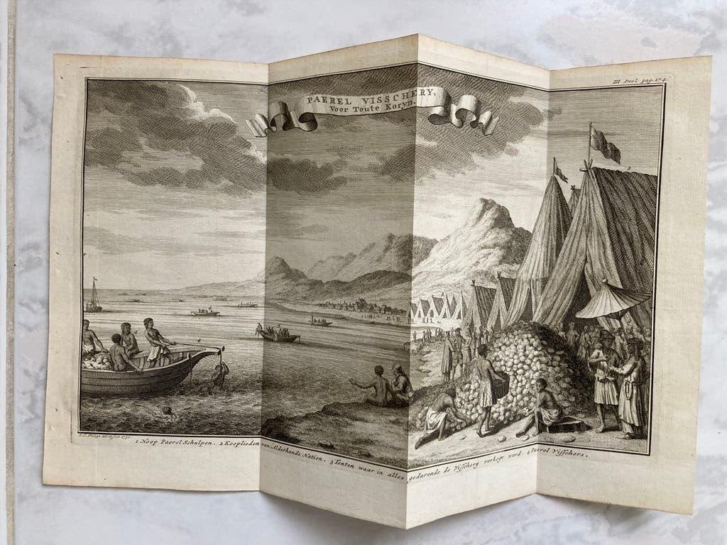 Paerel Visschery, voor Toute Koryn, Jan Caspar Philips, 1730, Antiek en Kunst, Origineel, Dagelijks leven, Ophalen of Verzenden